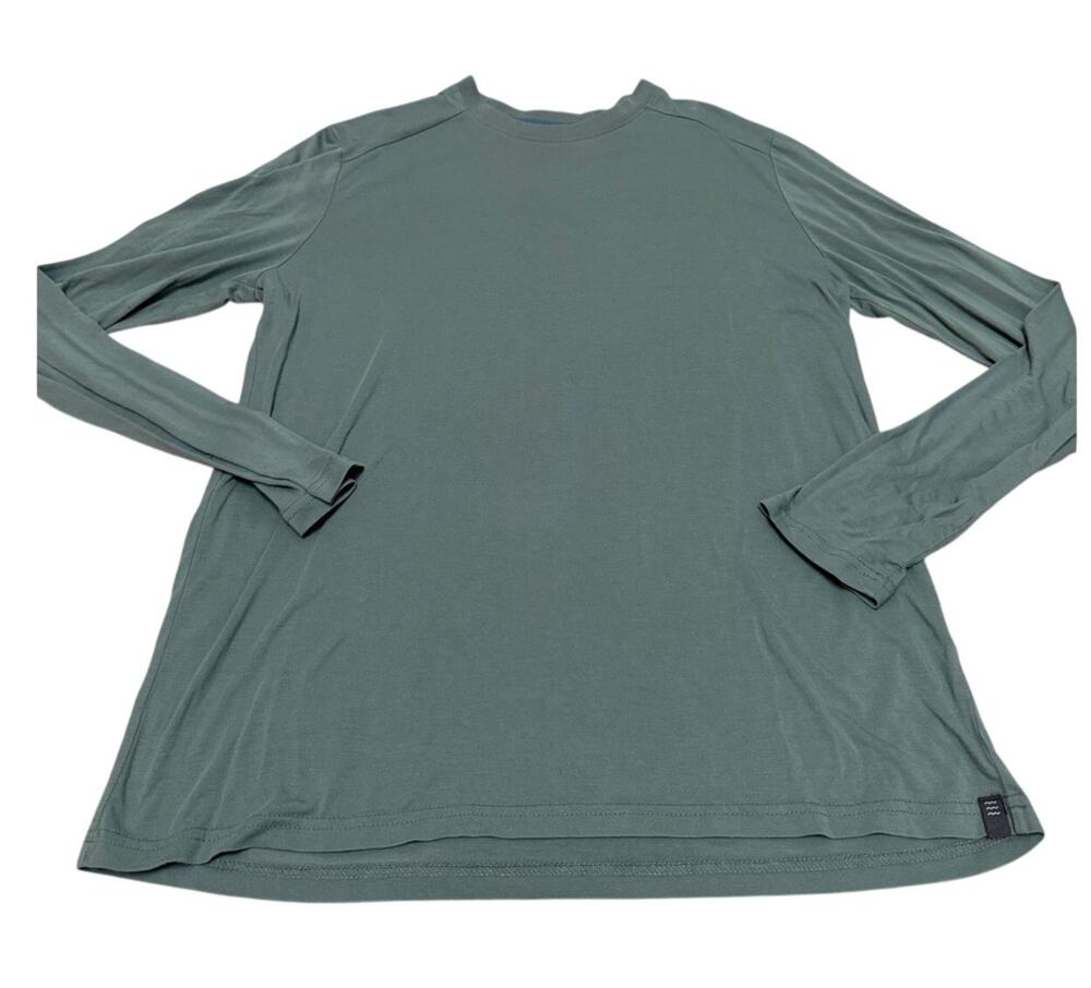 Free Fly Bamboo Fiber Long Sleeve Shirt - Blue Green - Size large